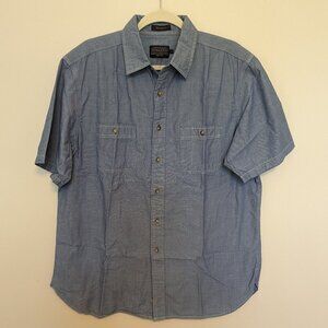Pendleton lightweight short sleeve button front Berkeley shirt Large EUC